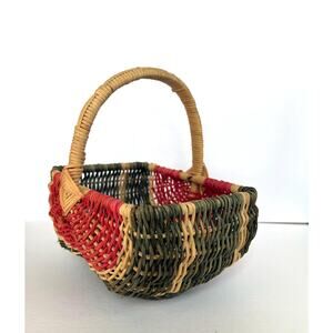 Vintage Watermelon Buttocks Basket for Flower Girl Summer Party Whimsical Picnic